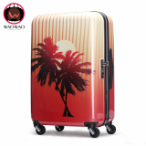 hardshell travel trolley luggage bag with zipper frame
